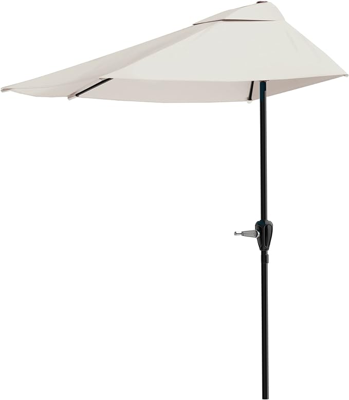 Pure Garden Half Umbrella Outdoor Patio Shade by PureGarden