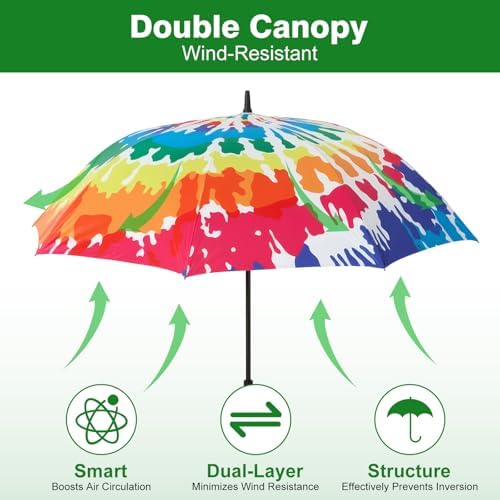 Golf Umbrella Windproof with Golf Ball Retriever Telescopic, Umbrella Large - Image 3
