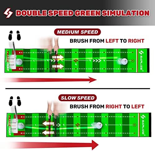 SAPLIZE Golf Putting Mat, Visible Trajectory Tracing, - Image 5