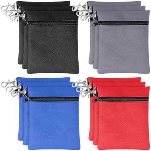 12 Pcs Golf Tee Bag Set 6.7 x 5.5 Inch Utility Pouch by Unknown