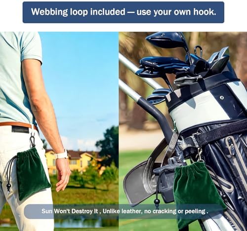 Lestyn Golf Tee Pouch with Drawstring, 5.7 x 7.87 Inch Small Accessories Bag - Image 5