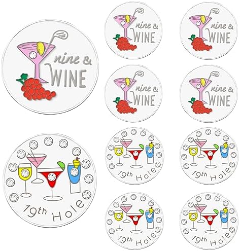 Amy Sport Golf Ball Markers Assorted Patterns Set by AmySport