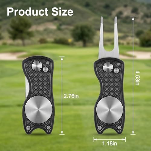 OLPIAUT 2-Pack Foldable Golf Divot Repair Tool - Image 2