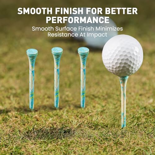 FINGER TEN Stylish Golf Tees Wood 100 Pack - Image 5