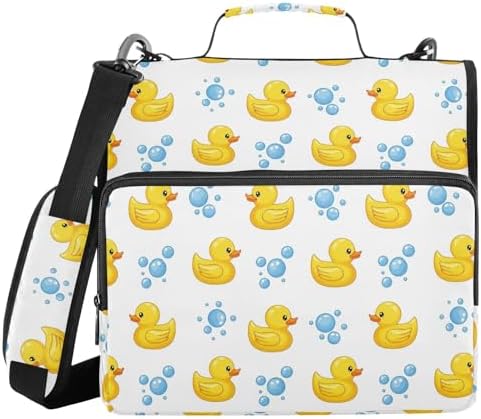 Zipper Binder Bag 3 Ring File Folder Portfolio Organizer Zippered Binder Bags by Emelivor
