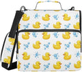 Zipper Binder Bag 3 Ring File Folder Portfolio Organizer Zippered Binder Bags by Emelivor