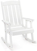 VINGLI Outdoor Rocking Chair, Heavy Duty 600 LBS Wooden Rocker, Weatherproof by VINGLI