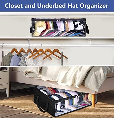 AOODA Wide Hat Storage for Baseball Caps, Large Capacity Hat Organizer for - Image 6