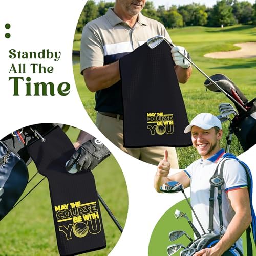 Funny Golf Towels for Men, May The Course Be - Image 5