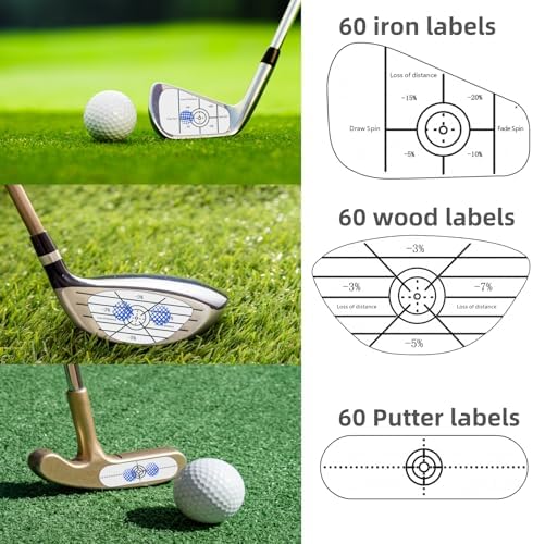 Lihengkong Golf Impact Tape Labels 180 PCS Golf Impact Stickers - Image 6