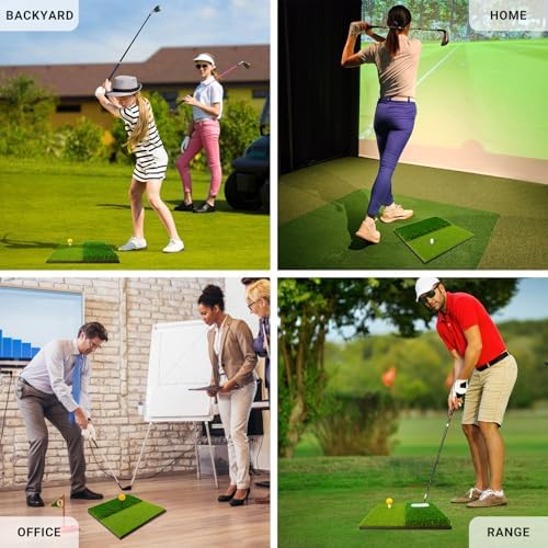 LYDARZ Portable & Foldable Golf Practice Mat – Dual-Turf Golf Hitting Mat - Image 6