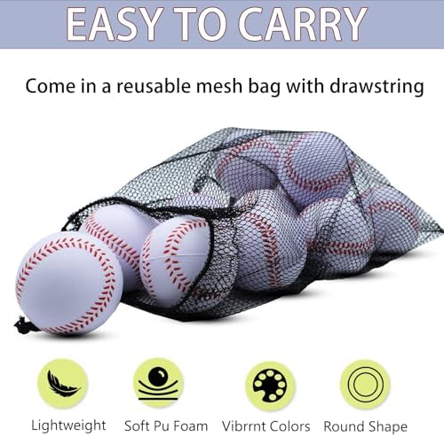 Magicorange Foam Baseballs, 12/24 Ball Pack Practice Training Baseballs - Image 4