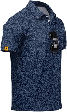 ZITY Mens Golf Polo Shirts Short Sleeve UPF 50+ Moisture Wicking Tshirt by ZITY
