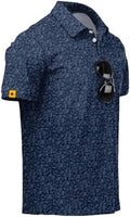 ZITY Mens Golf Polo Shirts Short Sleeve UPF 50+ Moisture Wicking Tshirt by ZITY