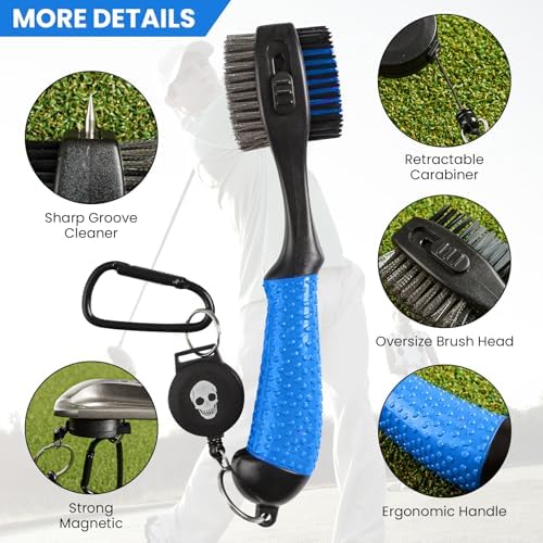 FINGER TEN Retractable Golf Club Cleaner Brush - Image 2