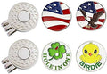 Golf Ball Markers with Hat Clips Value Sets by GOLTERS