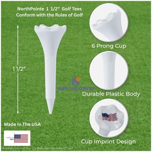 NorthPointe 1 ½” Plastic Golf Tees – Short Tees - Image 5