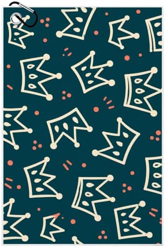 Blue Crown Waffle Weave Microfiber Golf Towel by Unknown