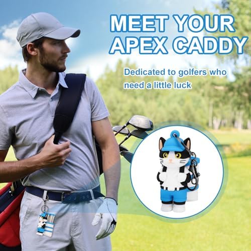 Penitue Caddie Golf Tee Holder, Including 8 Golf Ball Tees Creative Cute Cat - Image 5