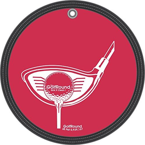 GolfRound Towel Pocket Golf Ball Cleaner by EZ+Golf+Gifts