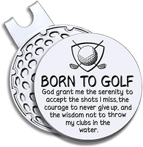 Men Golf Ball Marker with Magnetic Hat Clip, Funny Golf Accessories Gifts by GEYGIE