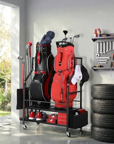 FHXZH Golf Bags Storage Garage Organizer - Image 2