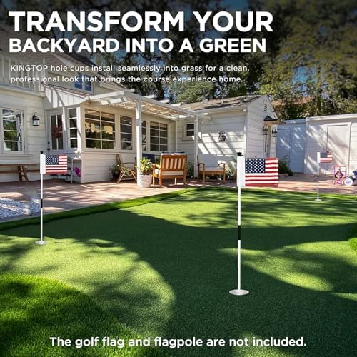 KINGTOP Golf Hole Cups for Practice Putting Greens, 4 or 6 in Deep - Image 6