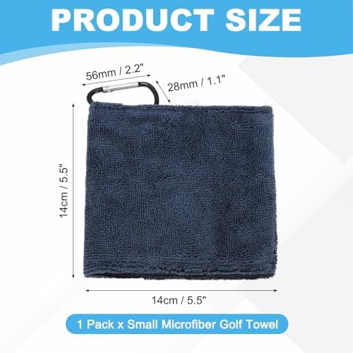 Small Microfiber Golf Towel, Pocket Golf Ball Towel - Image 2