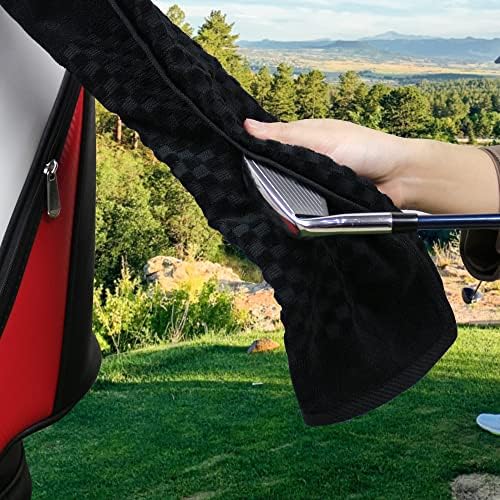 Cotton Golf Towel with Clip - Image 3