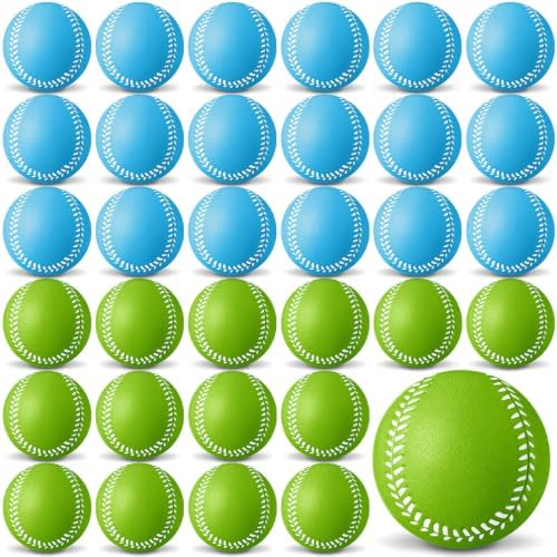 Wettarn 36 Pcs Foam Baseball Bulk Soft Baseball by Wettarn