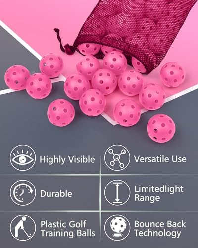 35 Pack Practice Golf Balls Limited Flight Plastic Golf Balls 42mm Practice - Image 3