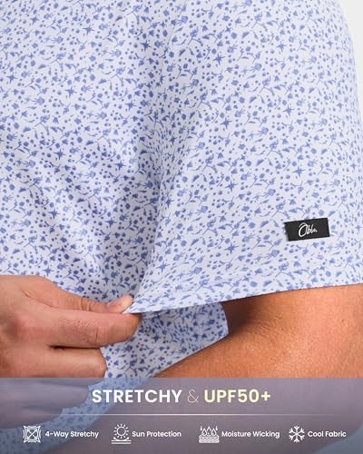 Obla Men's Golf Shirt Short Sleeve Dry Fit Collared Polo Shirts - Image 5