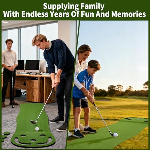 Wekin Indoor Putting Green, 2x8ft Artificial Turf Putting Green - Image 6