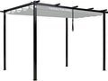 Mrsenloi 10 x 10 Pergola Shade Cover Replacement, Top Only, Retractable Sun by Mrsenloi