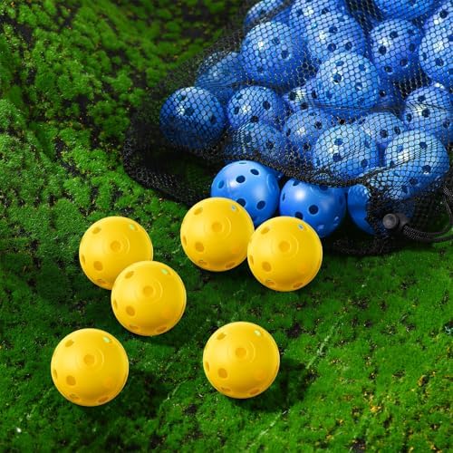 MiniInflat 80 Pcs Practice Golf Balls Plastic 42mm - Image 2