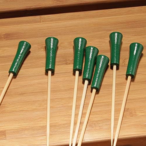 BambooMN Decorative Golf Tee Bamboo Cocktail Sandwich Skewer Picks - Image 2