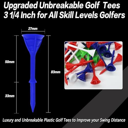 FINGER TEN Golf Tees Plastic 3 1/4 Inch 12/24/60 Pack - Image 4