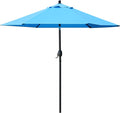 Sunnyglade 7.5' Patio Umbrella Outdoor Table Umbrella Tilt Crank Blue | Market by Sunnyglade