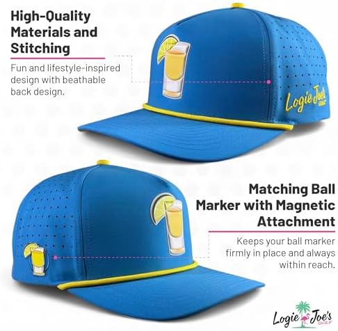 Logie Joe's Mountain Moonrise Golf Hat | Snapback Cap | Built-in Magnetic Ball - Image 3