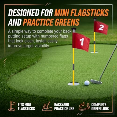2 or 4 Pcs 8x6 Inch Numbered Golf Flag - Image 6