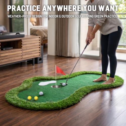 Pool Golf Floating Putting Green: Outdoor Chipping Game Set - Image 5