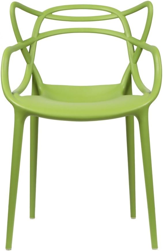 2xhome Modern Dining Chair | Stackable Indoor or Outdoor Entangled Side Chair | by 2xhome
