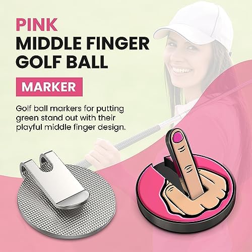 Ultimate Middle Finger Golf Ball Marker | Magnetic Hat Clip | Alignment Ball - Image 2