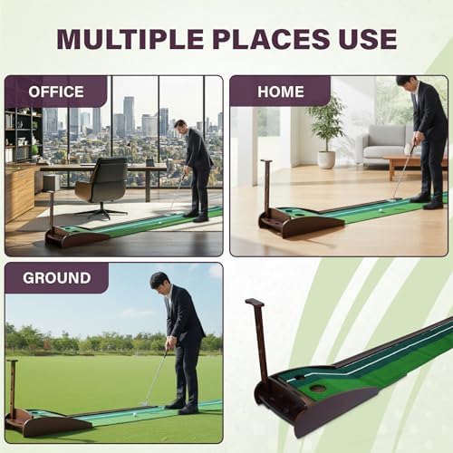 Golf Putting Mat – Practice Putting Green Indoor – Non-Slip Smooth Surface - Image 6