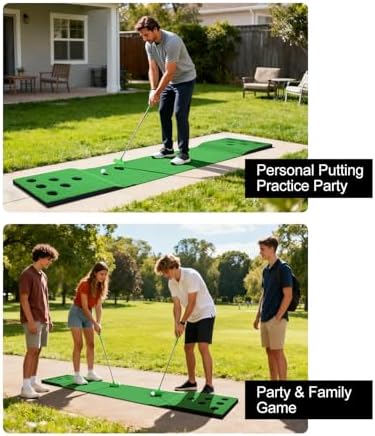 Golf Putting Game Set, Portable Green Mat - Image 5