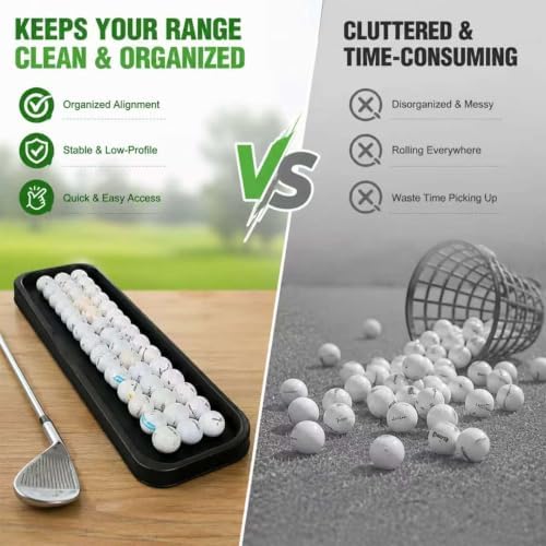 100-Ball Golf Tray for Hitting Mats & Simulators - - Image 6