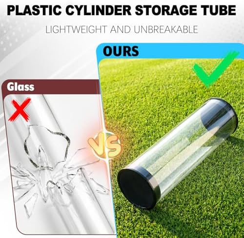 3 Pcs Clear Golf Ball Tubes, Golfball Holder Plastic Storage Box - Image 5