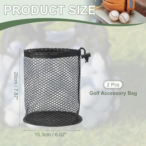 Golf Ball Storage Bag Nylon Mesh Golf Pouch - Image 2