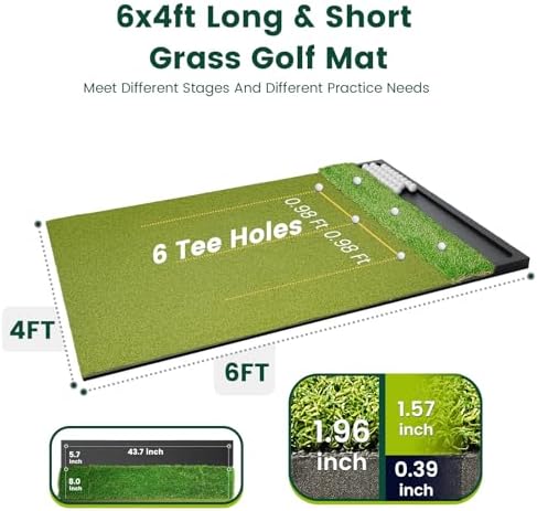 Dual Turf Golf Hitting Mat - Image 4