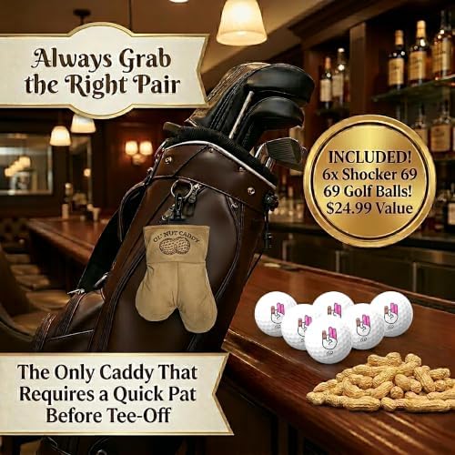 Funny Nut Caddy Blue 69 Golf Ball Holder - Image 4